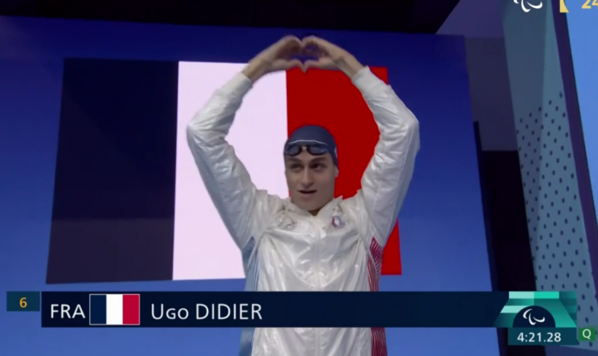 Jeux paralympiques : Ugo Didier champion paralympique de natation en 400 m nage libre S9