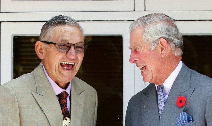 FILE: Maori King Kiingi TÅ«heitia passes away at 69 - NGARUAWAHIA, NEW ZEALAND - NOVEMBER 08: Prince Charles, Prince of Wales and Kingi Tuheitia enjoy a laugh while exchanging gifts during a visit to Turangawaewae Marae on November 8, 2015 in Ngaruawahia, New Zealand. The Royal couple are on a 12-day tour visiting seven regions in New Zealand and three states and one territory in Australia. (Photo by Hagen Hopkins/Getty Images)