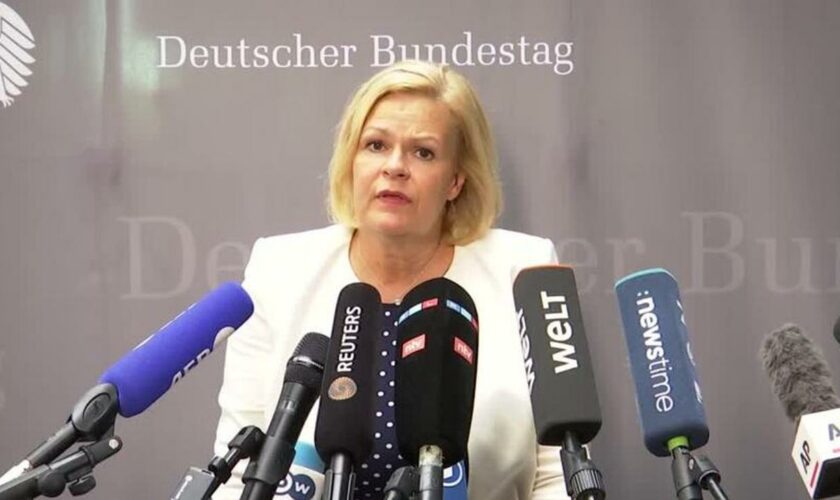 Nancy Faeser: "Keine direkten Kontakte mit Taliban" bei Abschiebungen nach Kabul