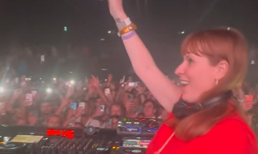 Deputy PM Angela Rayner spotted behind DJ decks at Ibiza nightclub