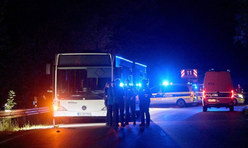 Woman, 32, arrested after six hurt in knife attack on bus in Germany