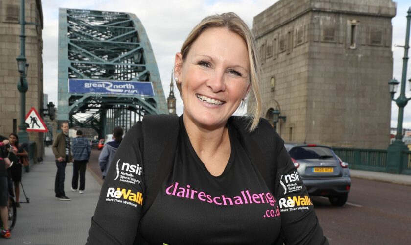 Claire Lomas during the Great North Run in 2016. File pic: PA