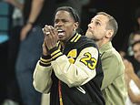 American rapper Travis Scott 'arrested in Paris after fight with his bodyguard' hours after cheering on US basketball stars in Olympics semi-final