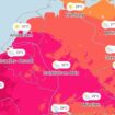 Wetterkarte: Hitze am Montag