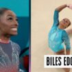 Watch as Team USA's Biles is edged out of a gold medal by Brazil's Rebeca Andrade in the women's floor final.