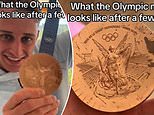 Another Olympics athlete reveals the SHOCKING state of his medal just a few days after winning it... after terrible condition of skateboarder's bronze goes viral