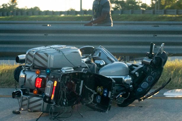 BREAKING: Bloody incident halts Kamala Harris and Tim Walz motorcade after motorcycle crash wipeout