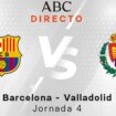 Barcelona - Valladolid, estadísticas del partido