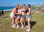 Break out the BBQs and surfboards! Revellers pack out Boardmasters festival as Britain gets set to sizzle in mini-heatwave this weekend with temperatures hitting 34C