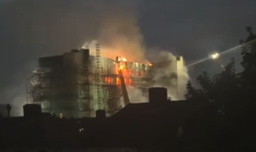 Dagenham fire latest: Two in hospital as burning block of flats evacuated and 200 firefighters battle blaze