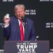 Desperate Donald Trump shakes Tic Tacs to mock Joe Biden despite POTUS quitting race 3 weeks ago