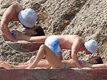 Dua Lipa and Callum Turner can't keep their hands off each other as they set pulses racing in sizzling PDA display during Ibiza getaway