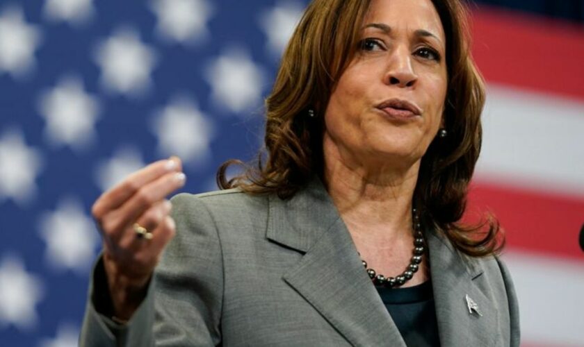 Kamala Harris will die erste Präsidentin der USA werden. Foto: Stephanie Scarbrough/AP/dpa