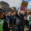 Far-right thugs outnumbered by anti-racism protesters as campaigners take to streets