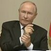 Feeling the pressure Vladimir? Putin shows his stress over Ukraine war by wringing his hands in meeting with shame-faced officials after Zelensky's troops invaded Russian soil