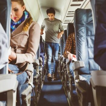 Flight attendant shares why you should never walk around plane in socks