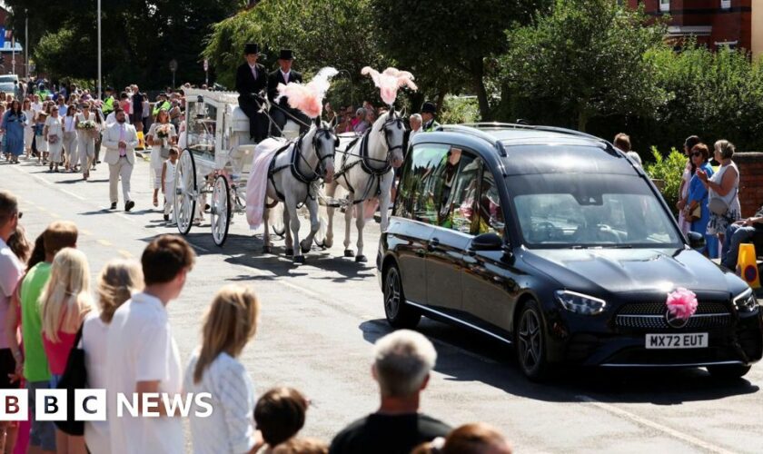 Funeral under way for Southport attack victim Alice da Silva Aguiar