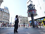 Girl, 11, 'was put in headlock and stabbed eight times with steak knife in 'random attack' in Leicester Square while on holiday with her mother', as Romanian man, 32, appears in court accused of attempted murder