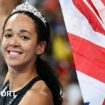 Katarina Johnson-Thompson celebrates Olympic silver