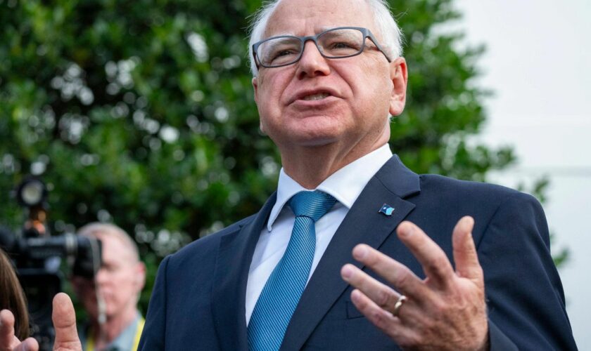 Tim Walz ist der aktuelle Gouverneur von Minnesota – wechselt er 2025 ins Weiße Haus?