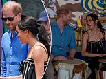 Harry and Meghan hit the bongos! Faux-royal tour continues as Duke and Duchess drum up support in Colombia