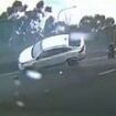 Heart-stopping moment SUV rolls down the M5 Motorway after being clipped by Holden driver during 'crazy' manoeuvre