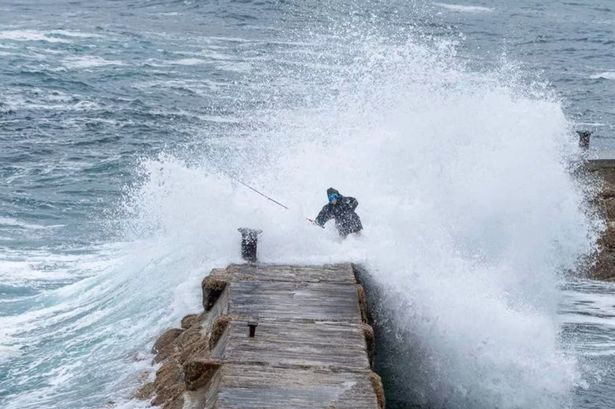 Heart-stopping moment young boy swept into sea as Storm Lilian batters pier