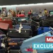 Hearthow Airport bosses battle to clear baggage pile up after lightning cancel flights