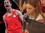 Imane Khelif's 'best friend' and team-mate gatecrashes shambolic press conference to 'start demonstration' amid Olympic boxing gender row