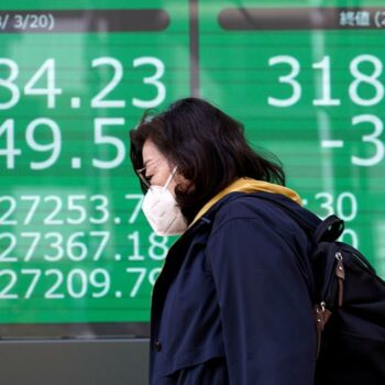 Japan's Nikkei sees biggest tumble since 1987 crash