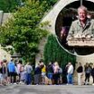 Jeremy Clarkson opens his new pub The Farmer's Dog as fans queue for more than four hours to be the first to sup a pint