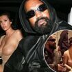 Kanye West's wife Bianca Censori wears a see-through outfit that exposes her chest as they attend a birthday party at Chateau Marmont