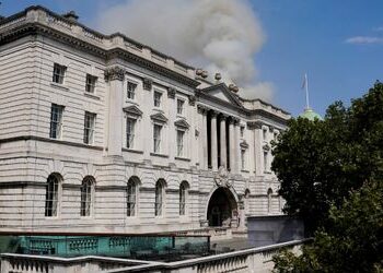 London: Feuer im Somerset House ausgebrochen