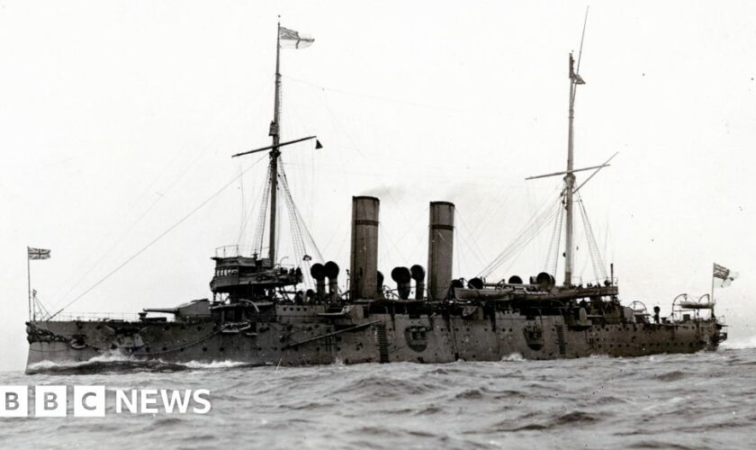 Lost wreck of WW1 warship found in 'remarkable' condition