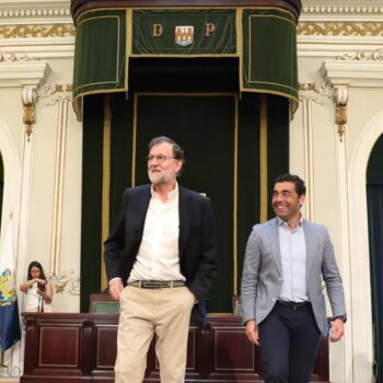 Mariano Rajoy vuelve a la que fue su casa en la Diputación de Pontevedra