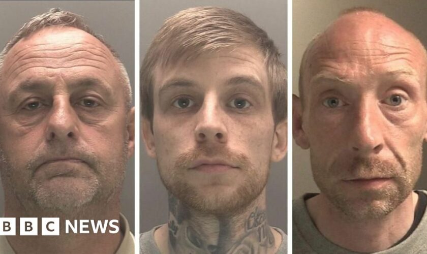 Men who attacked police and set van on fire in riots jailed