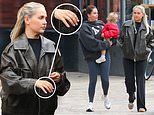 Molly-Mae Hague leaves the engagement ring at home as she steps out in Cheshire with daughter Bambi, 20 months, amid claims Tommy Fury 'kissed a blonde' before split