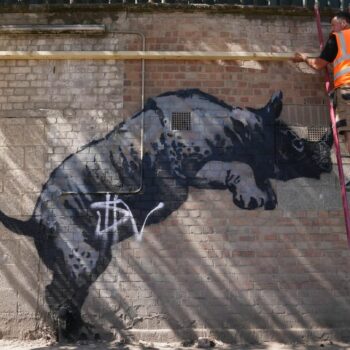 Neun Bilder in neun Tagen: Banksy-Safari in London: Hier sehen Sie alle neuen Kunstwerke im Video