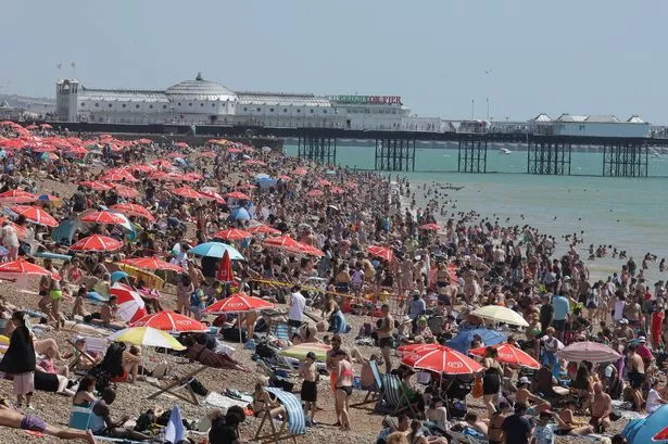 New heatwave weather maps turn fiery red covering six regions of England