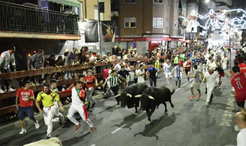 Nueve heridos en el encierro nocturno de las fiestas de San Sebastián de los Reyes