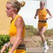 Olympian Keely Hodgkinson proves there's no such thing as a day off as she heads for a run on her Spanish holiday after winning gold in the 800m