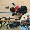 Olympic cycling event suspended after horror crash results in Kwesi Browne leaving Velodrome National on a stretcher