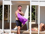 On-the-run Tommy Robinson suns himself at an all-inclusive five-star hotel in Cyprus while his foot soldiers run riot in violent protests across Britain - as Keir Starmer takes aim at those 'whipping up action online and then running away'