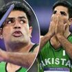 Pakistan's Arshad Nadeem smashes javelin Olympic record with monster throw of 92.97m - as he becomes country's first medallist in 32 years