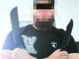 Pictured - ISIS teen who plotted Taylor Swift concert carnage… posing with knives: Austrian neighbours say 'harmless boy next door' completely changed his look after becoming radicalised