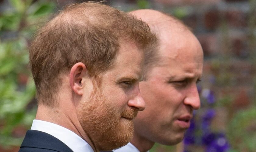 Prinz William und Prinz Harry sollen die Beerdigung ihres Onkels besucht haben.