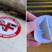 Public warned after razor blades found under far-right extremist stickers at train station