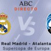 Real Madrid - Atalanta, estadísticas de la Supercopa de Europa