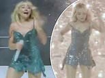 Sabrina Carpenter is hit by a firework during San Francisco show as she runs off the stage at Outside Lands music festival shrieking