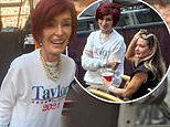 Sharon Osbourne, 71, opts for a hilarious jumper calling for Taylor Swift to be PRESIDENT as she arrives for the singer's Eras Tour show